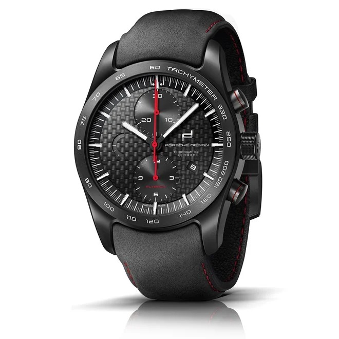 Porsche Design CHRONOTIMER SERIES 1 FLYBACK černá červená titanium black red