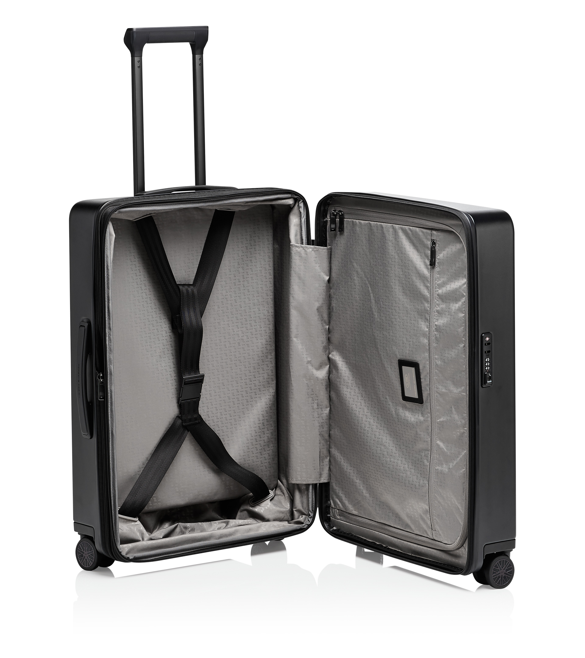 PORSCHE DESIGN Roadster Hardcase 4W Trolley M Cestovní zavazadlo kufr skořepinový velikost M matně černá TSA