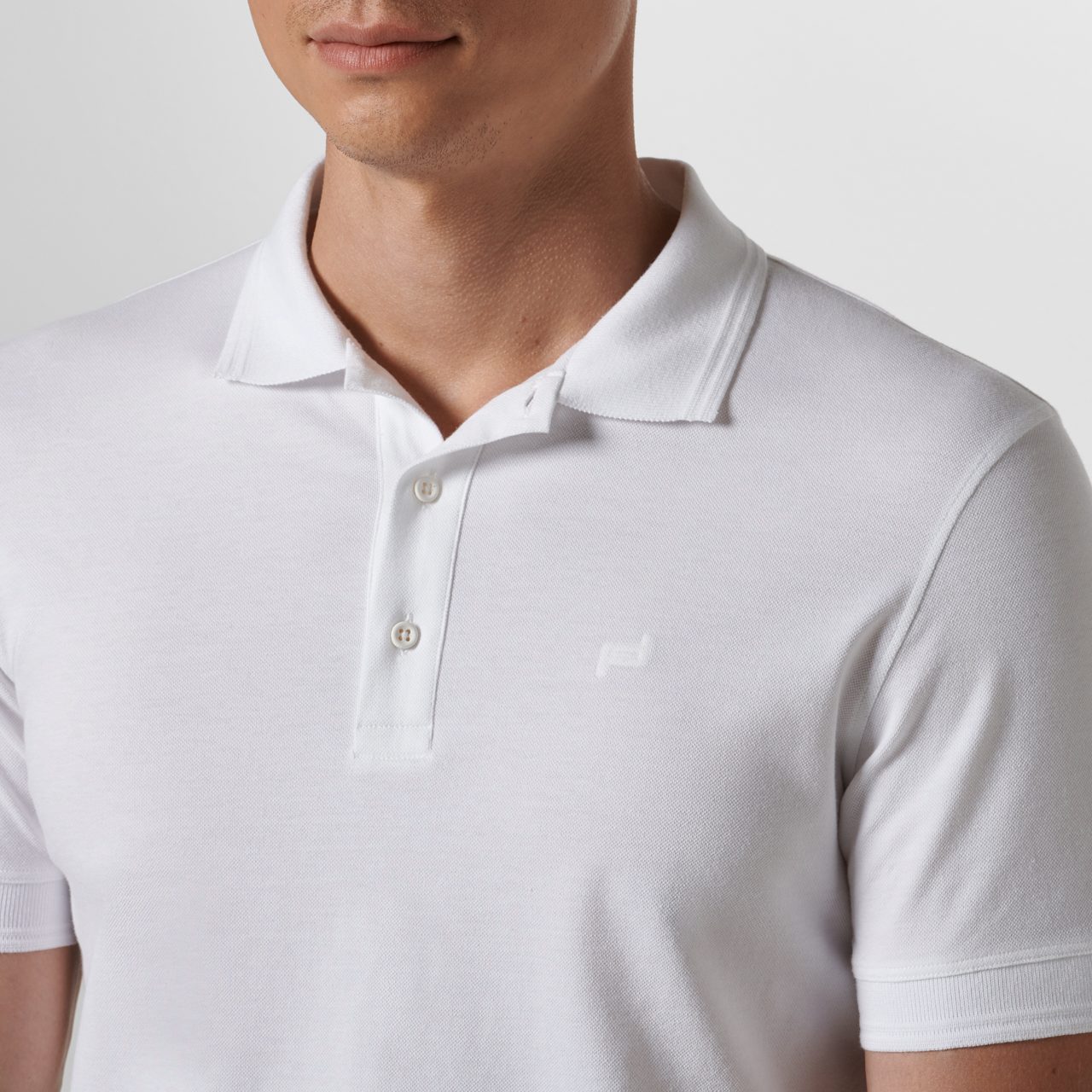 Porsche Design P-Icon Polo Tričko s límečkem bílé