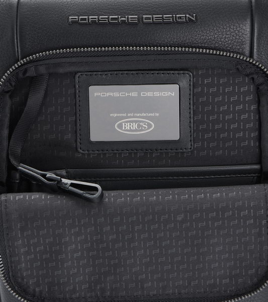 Porsche Design ROADSTER LEATHER SHOULDERBAG S Taška přes rameno kožená černá black