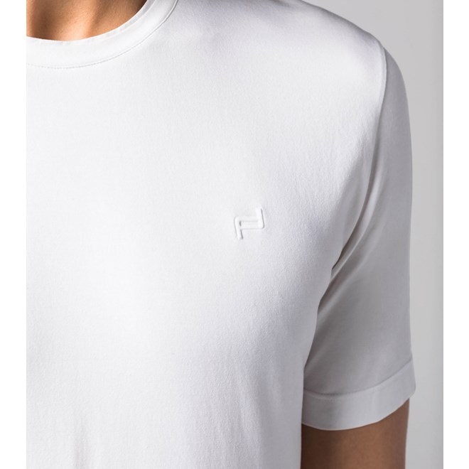 Porsche Design Crew Neck Tee Tričko bavlněné s kulatým výstřihem bílá bright white