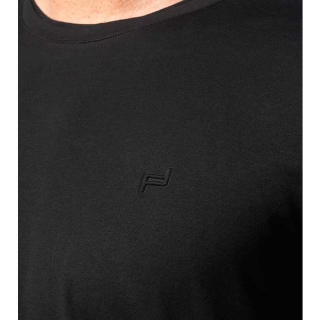 Porsche Design Crew Neck Tee Tričko bavlněné s kulatým výstřihem černá jet black