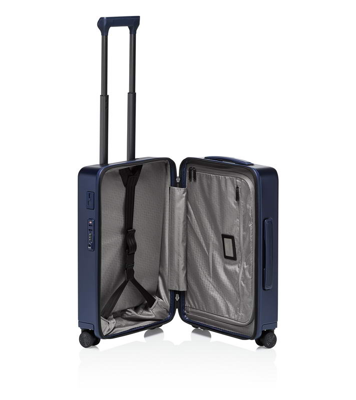 PORSCHE DESIGN Roadster Hardcase 4W Trolley S Zavazadlo kufr skořepinový velikost S modrý TSA USB