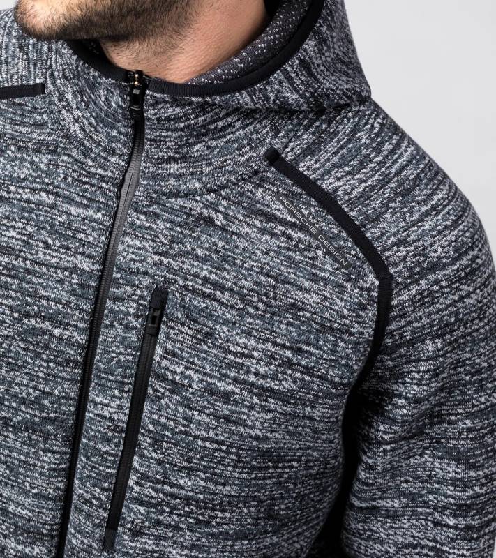 PORSCHE DESIGN EvoKnit Midlayer Mikina šedá břidlicová