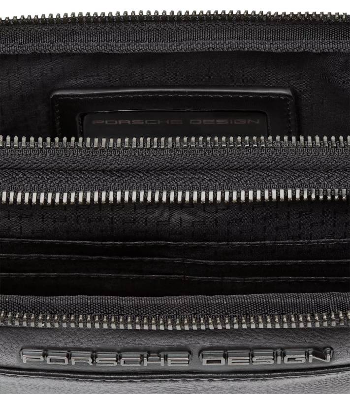 PORSCHE DESIGN Roadster Leather Travel Pouch  Kožené cestovní pouzdro černá