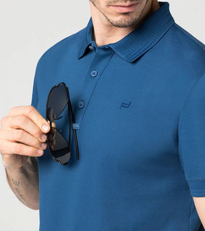 PORSCHE DESIGN TecFlex Polo Tričko módní s límečkem modré