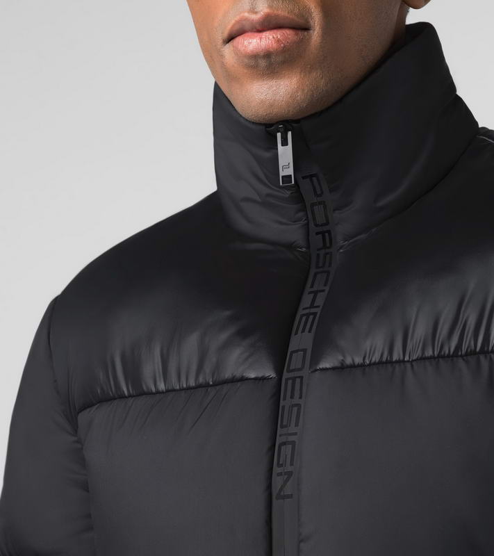 Porsche Design Stand Collar Padded Jacket bunda pánská černá