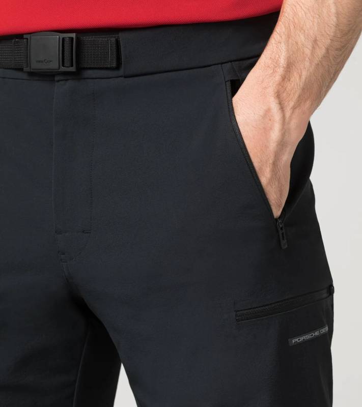 PORSCHE DESIGN Cargo Pants Kalhoty s opaskem voděodolné elastické černé