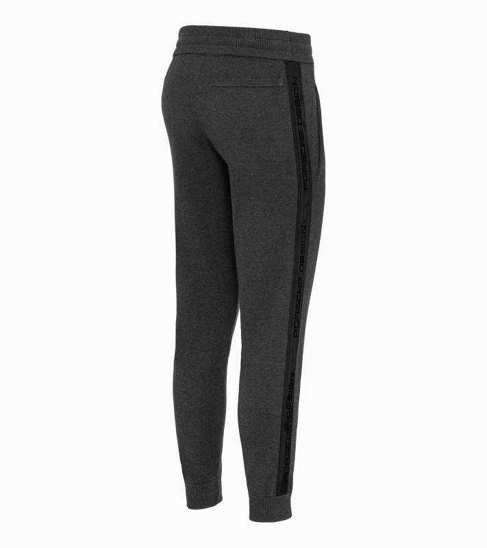 PORSCHE DESIGN Leisure Trousers Kalhoty pro volný čas tmavě šedé s lemem a logem