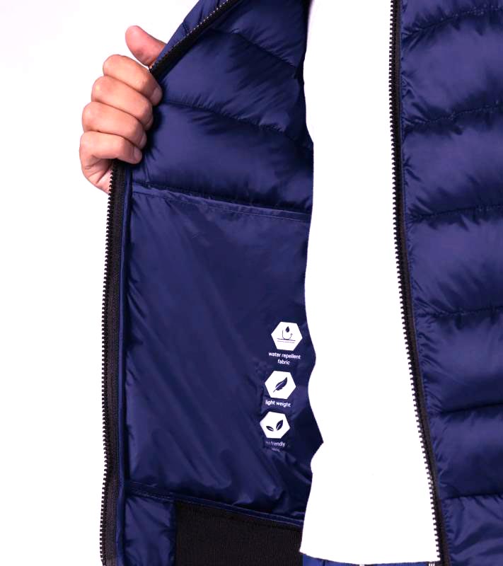 PORSCHE DESIGN Lightweight Jacket Bunda odlehčená prošívaná tmavě modrá