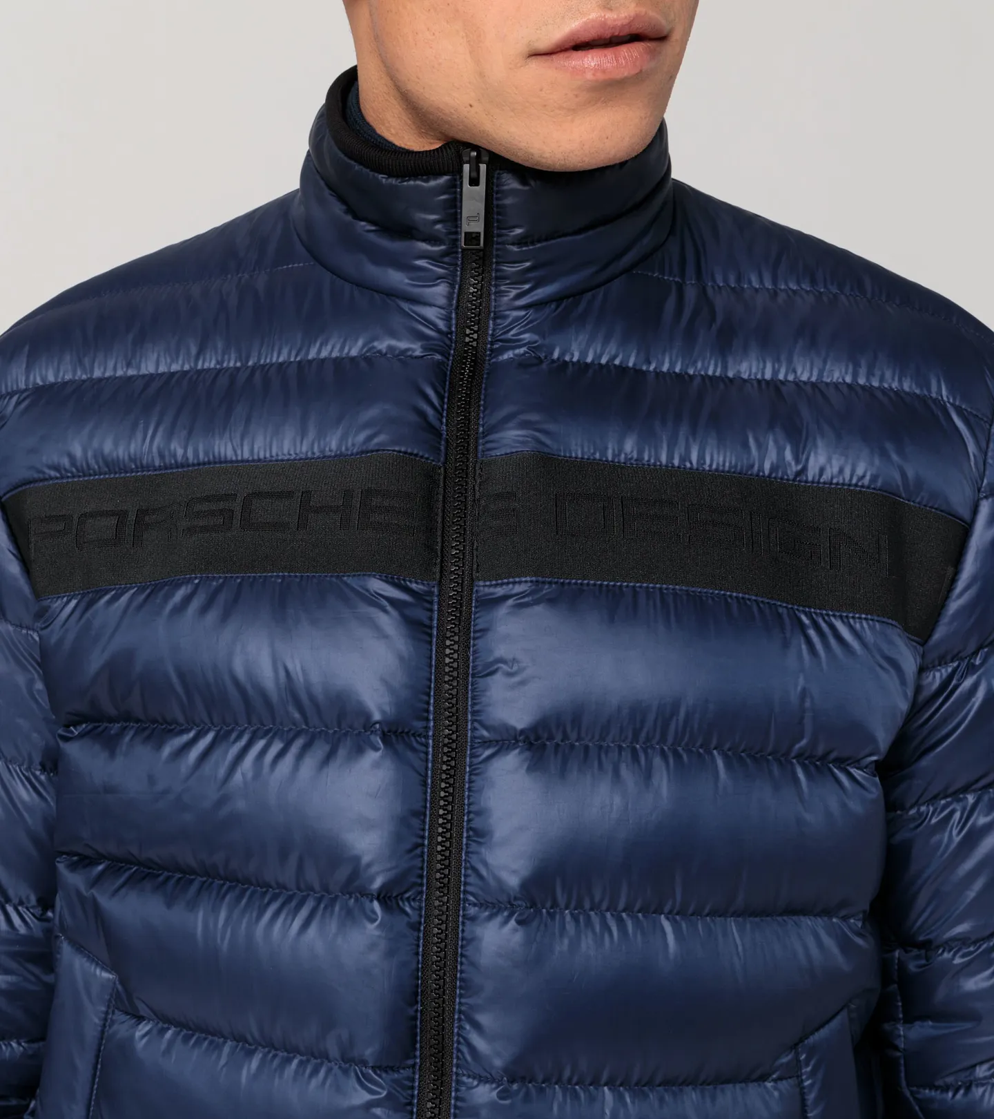 PORSCHE DESIGN Lightweight puffer jacket Bunda prošívaná odlehčená tmavší modrá