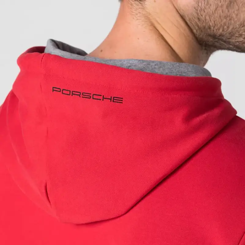 PORSCHE Hoodie #8 Essential Mikina sportovní červená