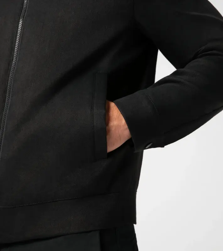 PORSCHE DESIGN Active driving blouson Lehká bunda s podšívkou pro jarní a podzimní období černá