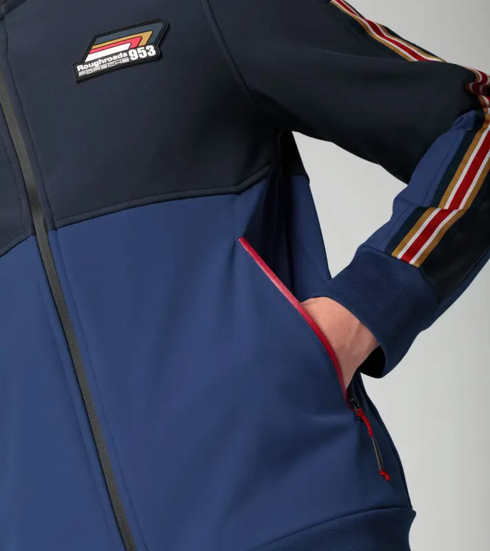 PORSCHE Track jacket Roughroads Bunda sportovní v barvách závodních vozů modrá