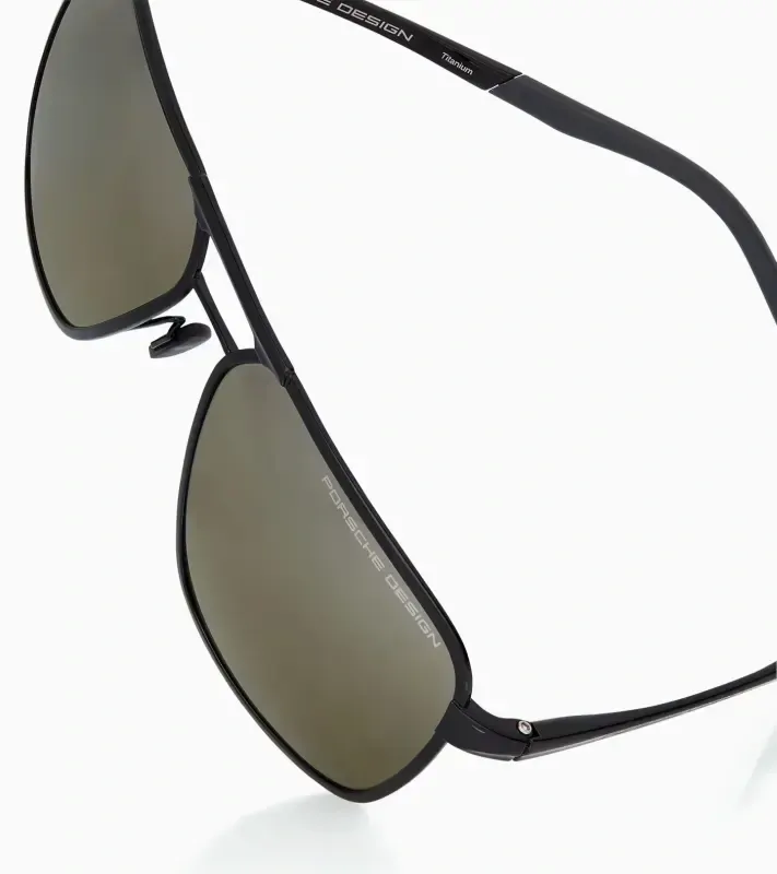 PORSCHE DESIGN Sunglasses P´8966 Sluneční brýle černé se zelenými skly polarizované