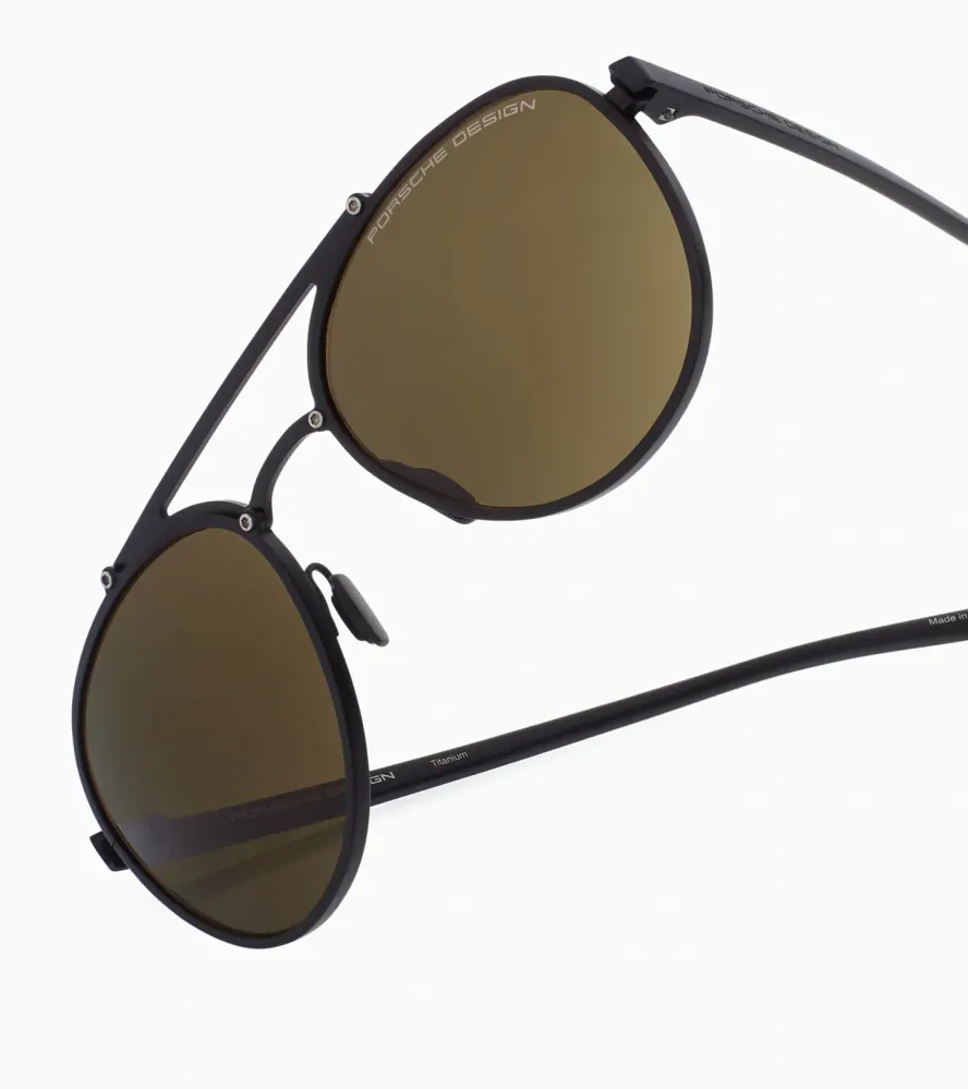 PORSCHE DESIGN Sunglasses P´8972 sluneční brýle černé s hnědými skly