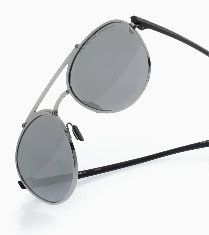 PORSCHE DESIGN Sunglasses P´8972 sluneční brýle paladium se stříbrnými skly zrcadlové