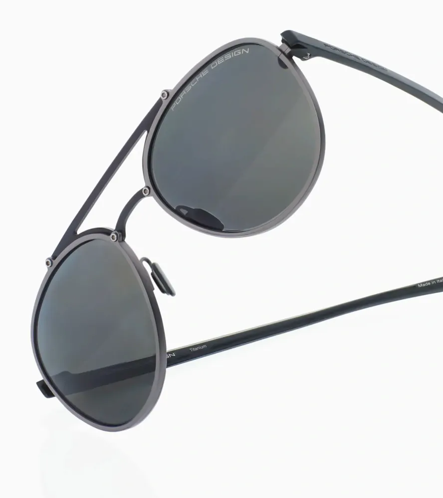 PORSCHE DESIGN Sunglasses P´8972 sluneční brýle černo šedé s šedými skly pol