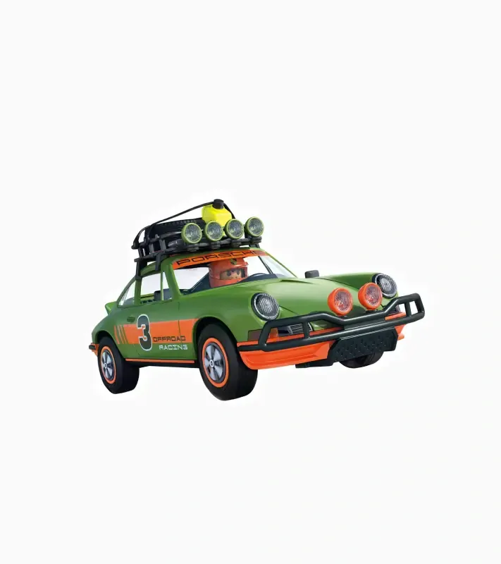 PORSCHE PLAYMOBIL® 911 Carrera RS 2.7 Offroad Model auta stavebnice 47 dílů s doplňky zelená