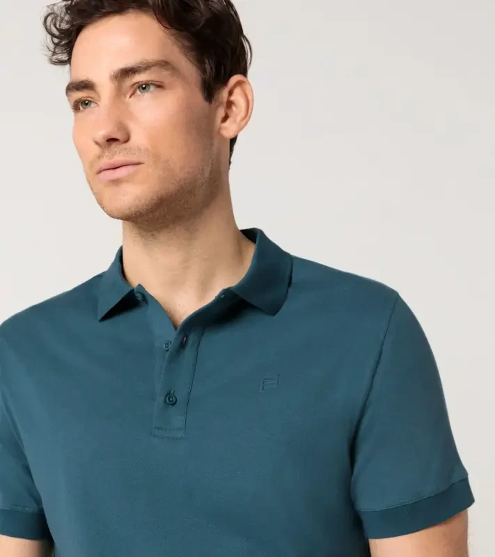 PORSCHE DESIGN P-Icon Polo Polokošile tričko s límečkem petrolejově zelená