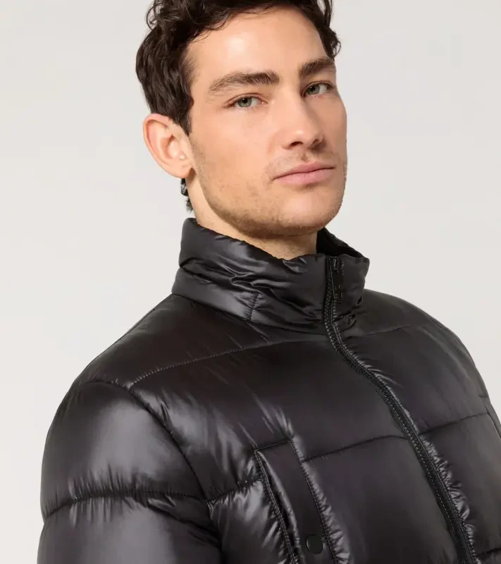 PORSCHE DESIGN Lightweight parka Bunda delší prošívaná odlehčená černá