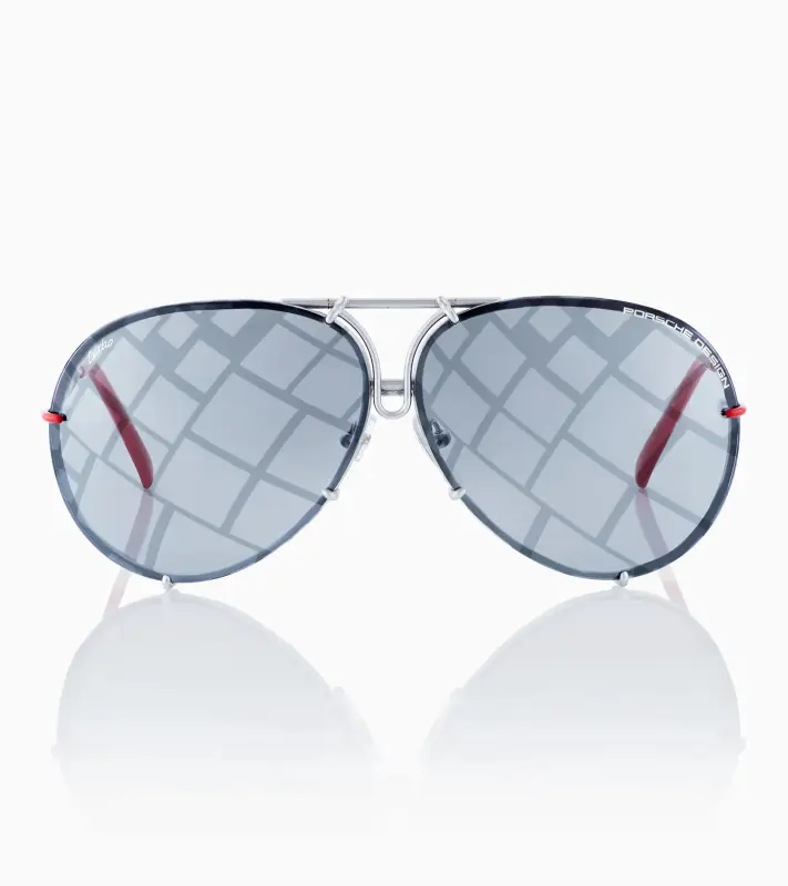 PORSCHE DESIGN Sunglasses P´8478 Turbo No.1 Sluneční brýle s výměnnými skly šedé kárované nebo se skly v tmavší šedé