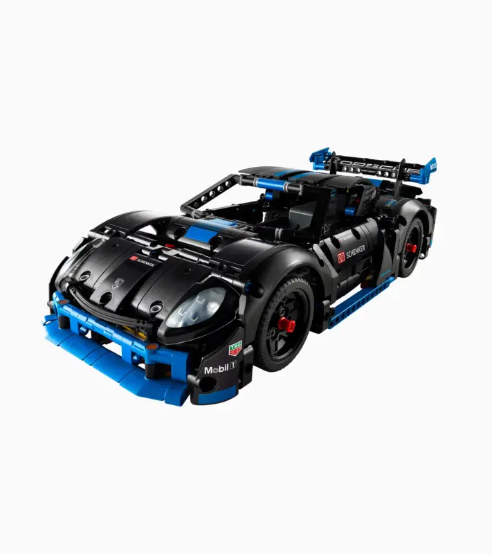 PORSCHE LEGO® Technic Porsche GT4 e-Performance Skládací model sportovního vozu 834 dílků černomodrá