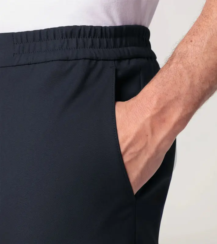 PORSCHE DESIGN Travel Trousers Kalhoty cestovní volnočasové vyštíhlené tmavě modrá