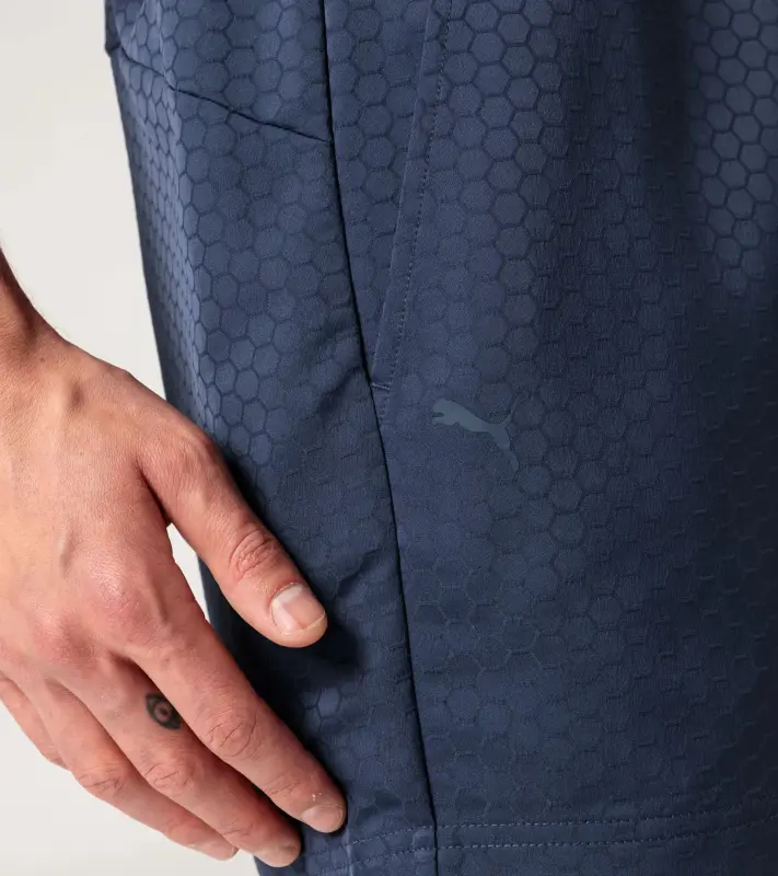 PORSCHE DESIGN Swimming shorts Plavky koupací šortky se šestihranným vzorem tmavá modrá