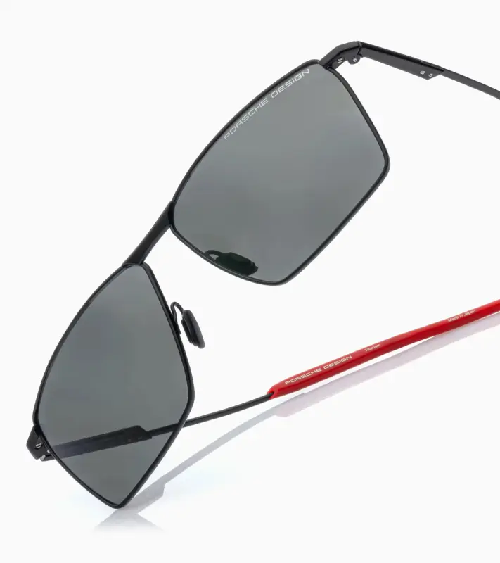 PORSCHE DESIGN Sunglasses P´8987 Sluneční brýle inspirované Porsche 911 GT3 RS červenočerné s kouřovými polarizovanými skly
