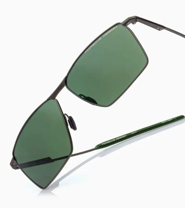 PORSCHE DESIGN Sunglasses P´8987 Sluneční brýle inspirované Porsche 911 GT3 RS zelenošedé se zelenými skly