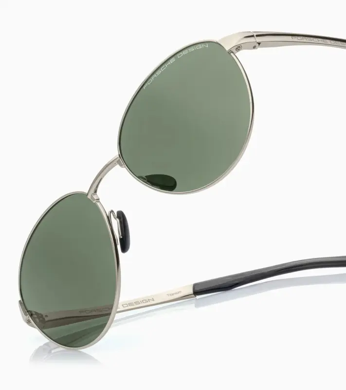 PORSCHE DESIGN Sunglasses P´8985 Sluneční brýle z titanu černopalladiové se zelenými skly