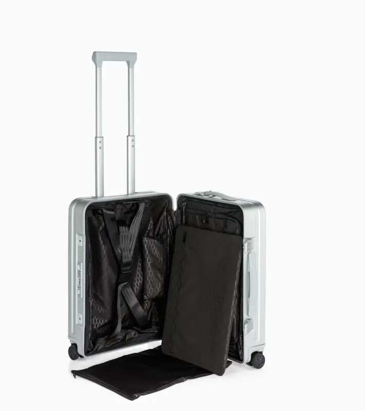 PORSCHE DESIGN Roadster Aluminum Trolley S Manažerské i turistické zavazadlo kufr velikost S stříbrná TSA