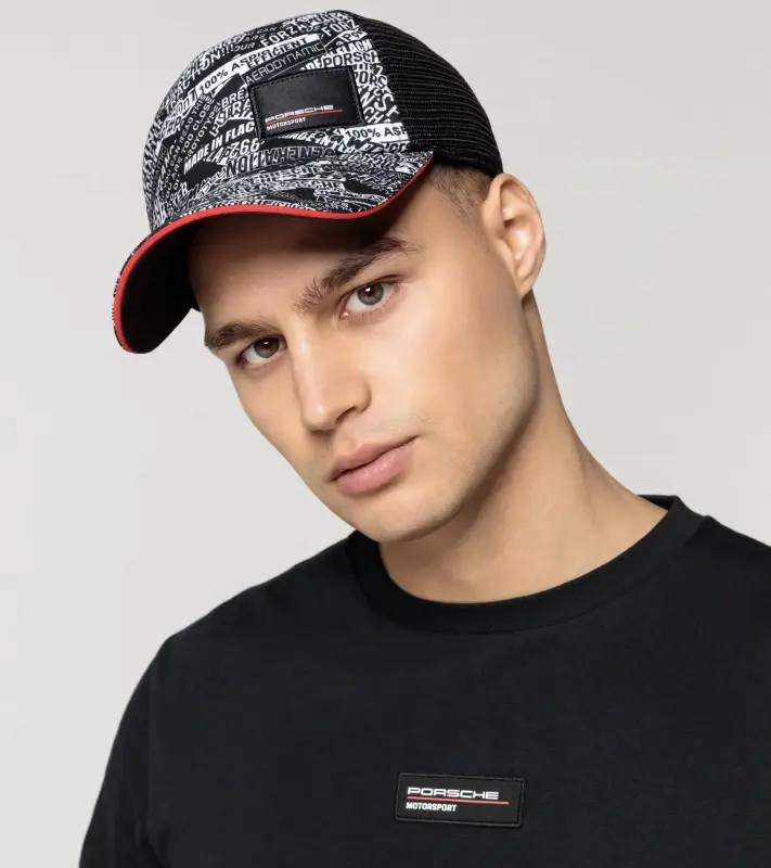 PORSCHE Unisex Cap Motorsport Fanwear Čepice kšiltovka černá s potiskem