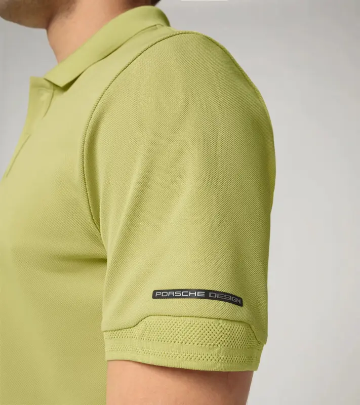 PORSCHE DESIGN Men's Polo Shirt Polokošile tričko s límečkem a knoflíčky jemně žlutá
