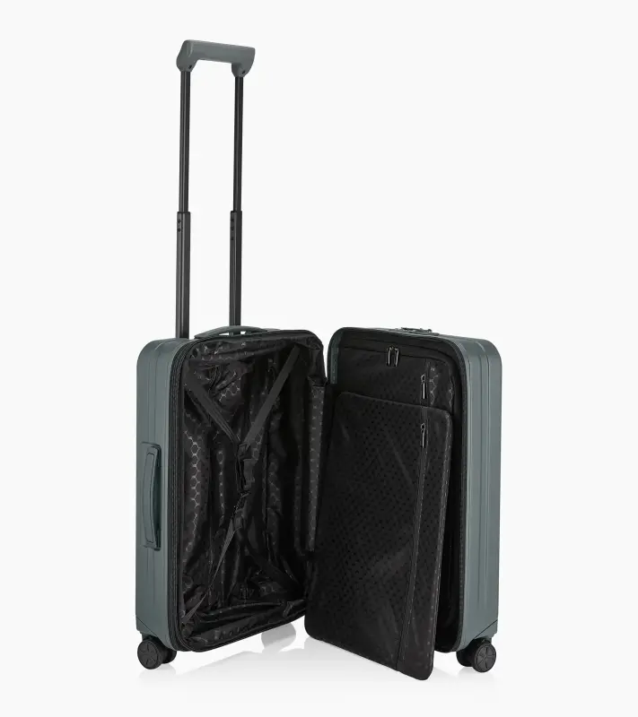 PORSCHE DESIGN Roadster Hardcase Business Trolley S Zavazadlo kufr  cestovní manažerský skořepinový šedý USB TSA