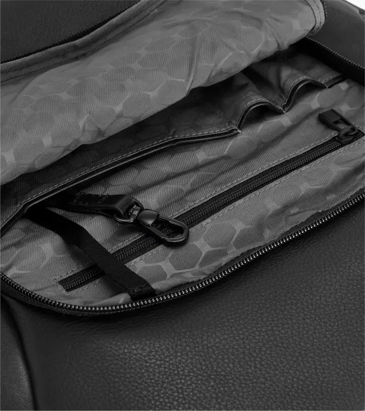 PORSCHE DESIGN Roadster Leather Crossbody Bag Taška pouzdro diagonální kožené do města s vnitřním organizérem na zip černé