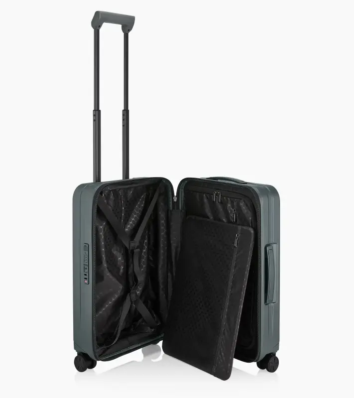 PORSCHE DESIGN Roadster Hardcase Trolley S Kufr lehké kabinové skořepinové zavazadlo břidlicově šedé USB TSA
