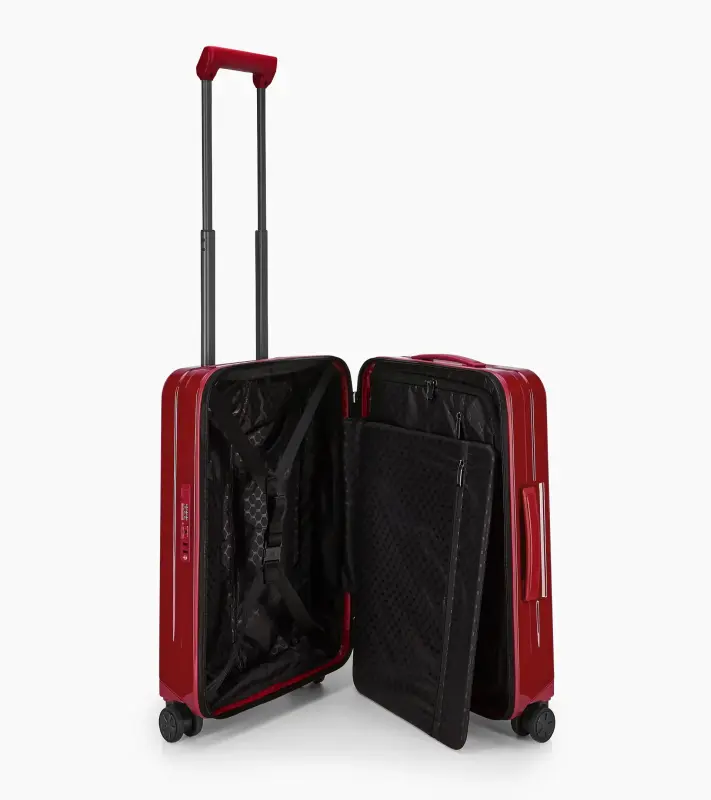 PORSCHE DESIGN Roadster Hardcase Trolley S Kufr lehké kabinové skořepinové zavazadlo červené lesklé USB TSA
