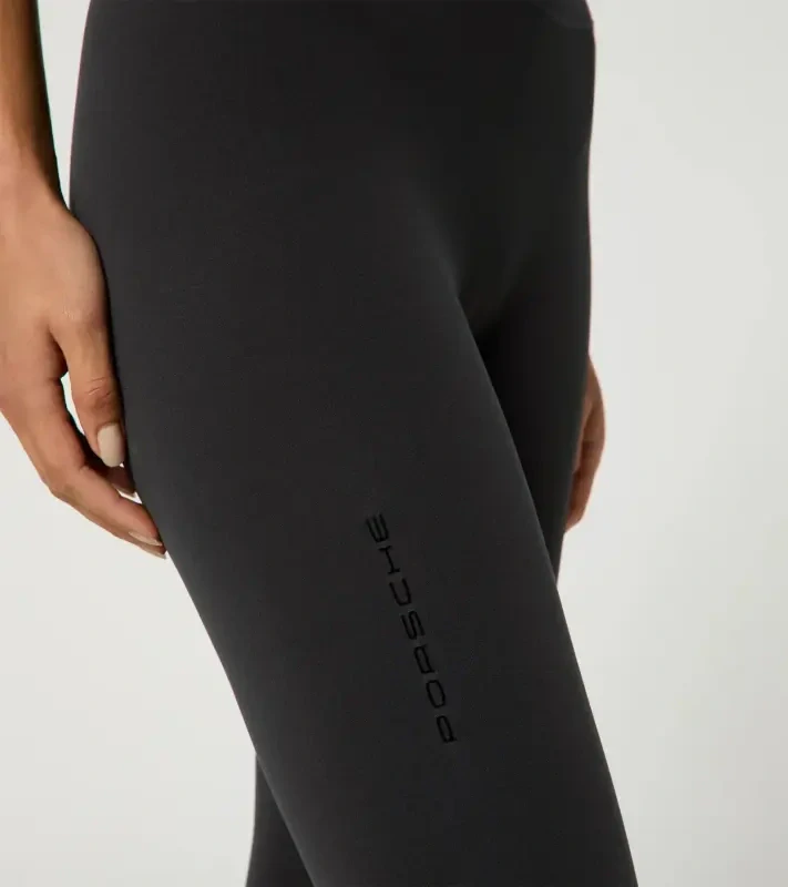 PORSCHE 7/8 leggings Cayenne Electric Lifestyle Legíny volnočasové sportovní s vysokým pasem černá