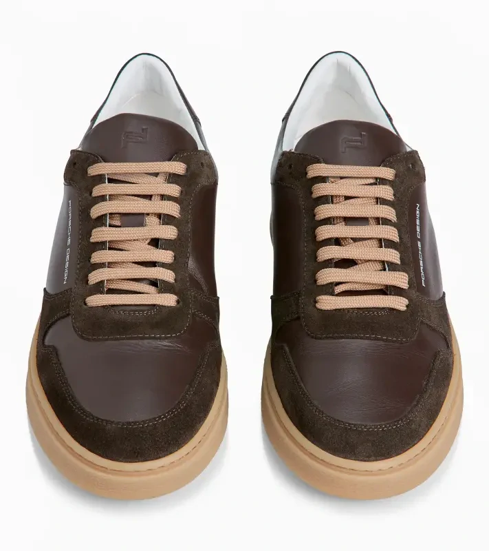 PORSCHE DESIGN Gumsole Sneaker Obuv teniska volnočasová sportovního střihu tmavě hnědá