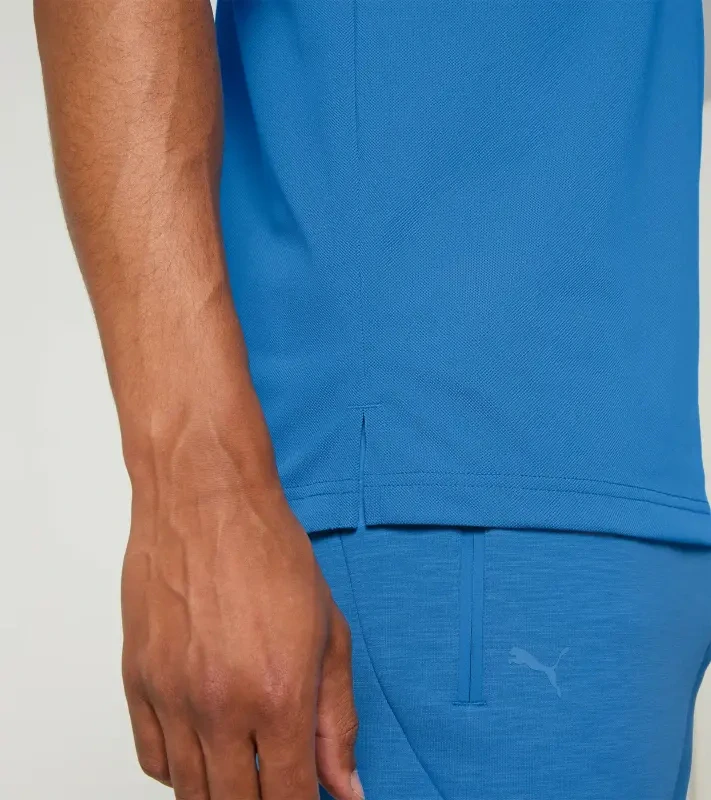 PORSCHE DESIGN Men's Polo Shirt Polokošile tričko s límečkem a knoflíčky s UV faktorem 30+ modrá