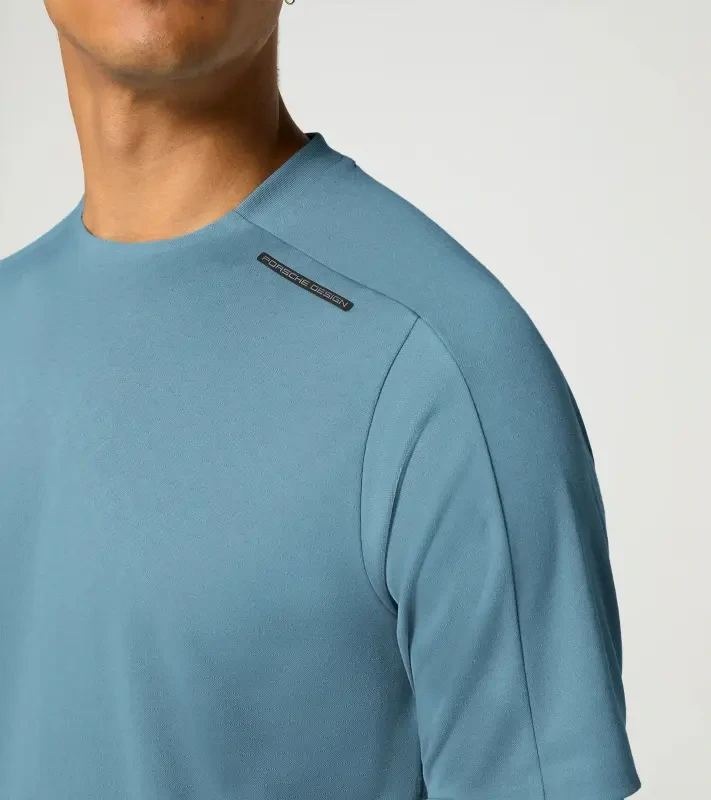PORSCHE DESIGN Sport-Tex Jacquard T-Shirt Tričko žakárové s kulatým výstřihem světle modrá