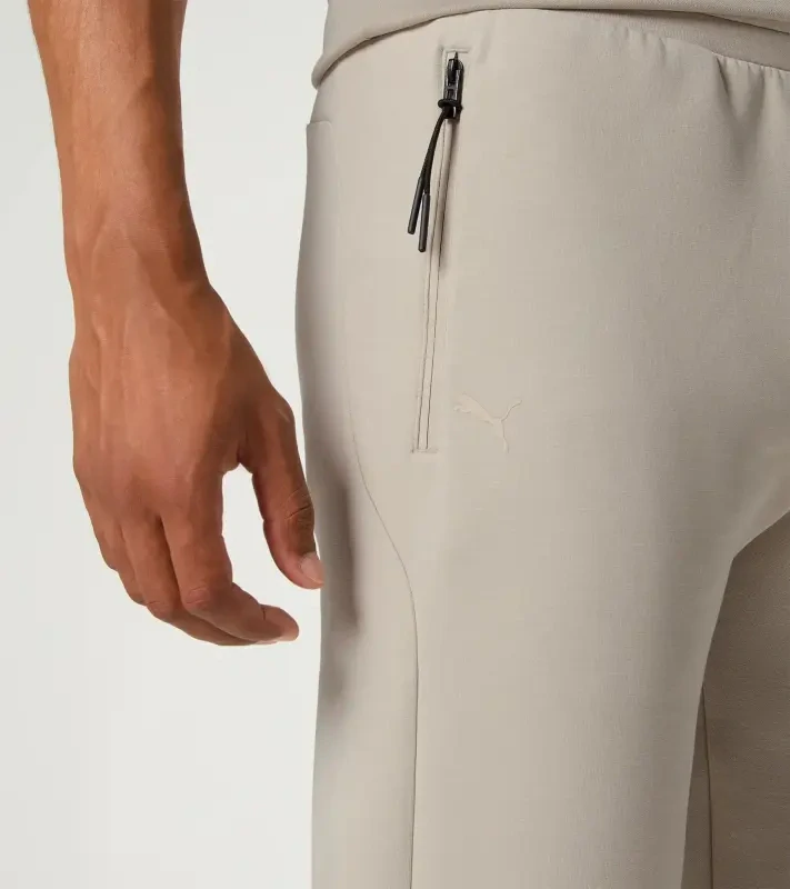 PORSCHE DESIGN Sweat Pants Kalhoty volnočasové sportovní funkční mírně strečové béžová