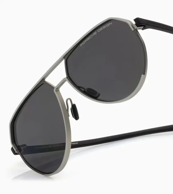 PORSCHE DESIGN P'8996 Targa #3 Sunglasses Sluneční brýle stříbrošedé s kouřovými polarizovanými skly