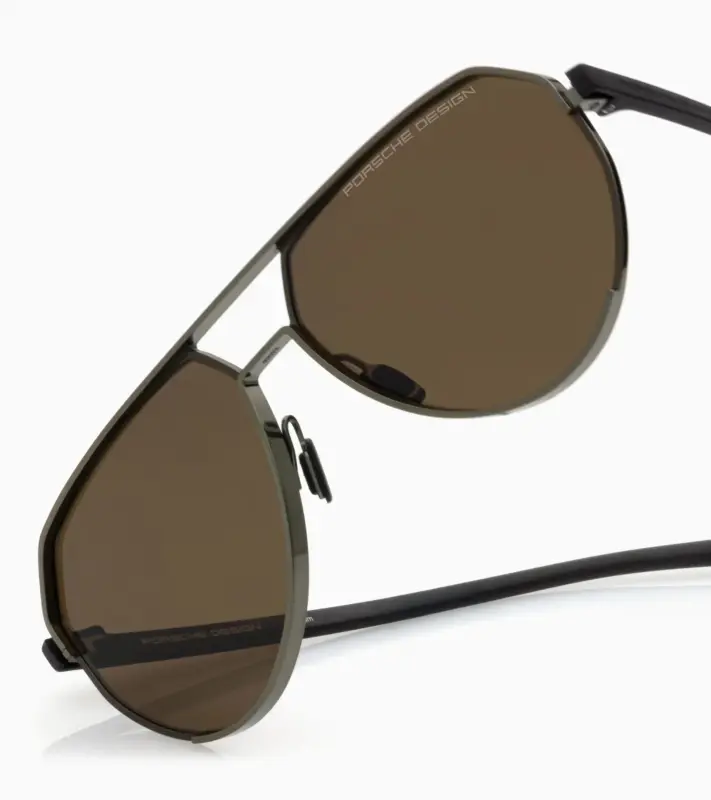 PORSCHE DESIGN P'8996 Targa #3 Sunglasses Sluneční brýle olivovočerné a hnědými skly