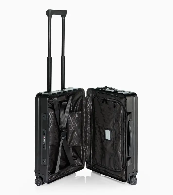 PORSCHE DESIGN Roadster Aluminum Trolley S Skořepinové zavazadlo kufr z hliníku velikost S černá TSA