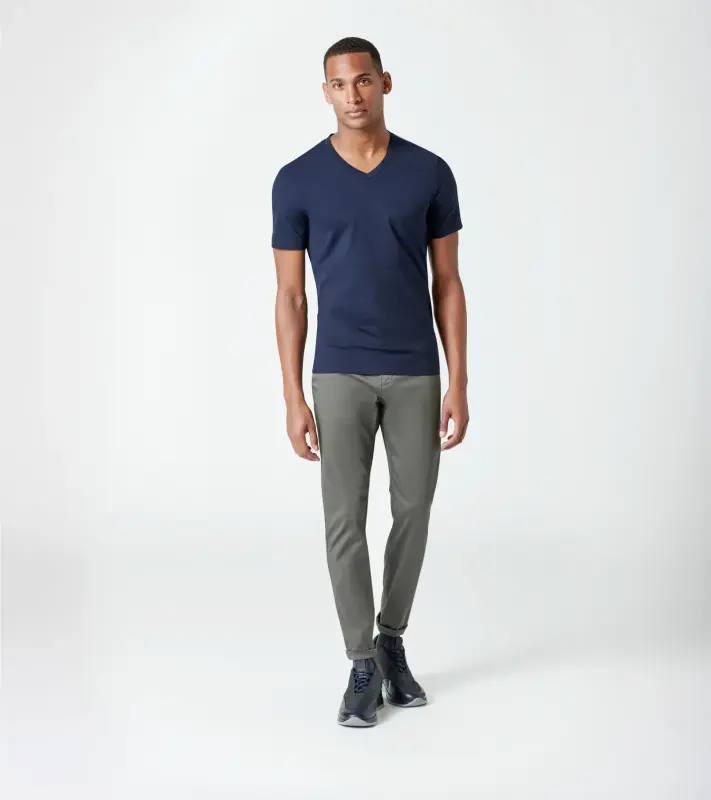 PORSCHE DESIGN Basic Chino Slim Fit Kalhoty módní i volnočasové elastické úzký střih