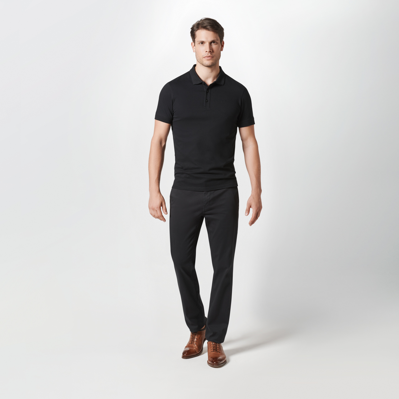 Porsche Design P-Icon Polo Tričko s límečkem černé