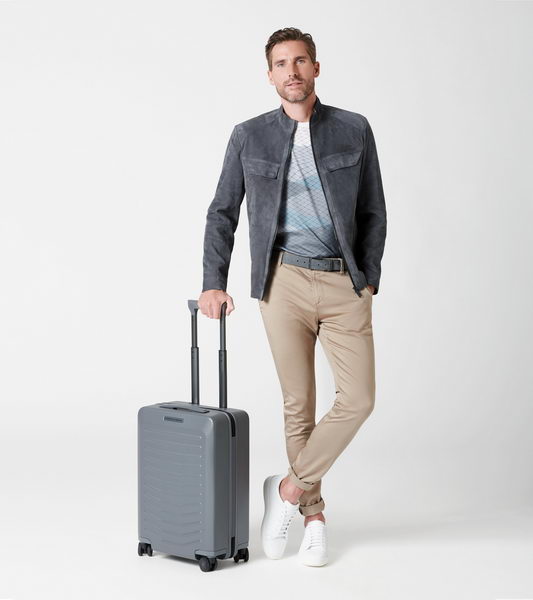 PORSCHE DESIGN Roadster Hardcase 4W Trolley S Zavazadlo kufr skořepinový velikost S matně šedý TSA USB